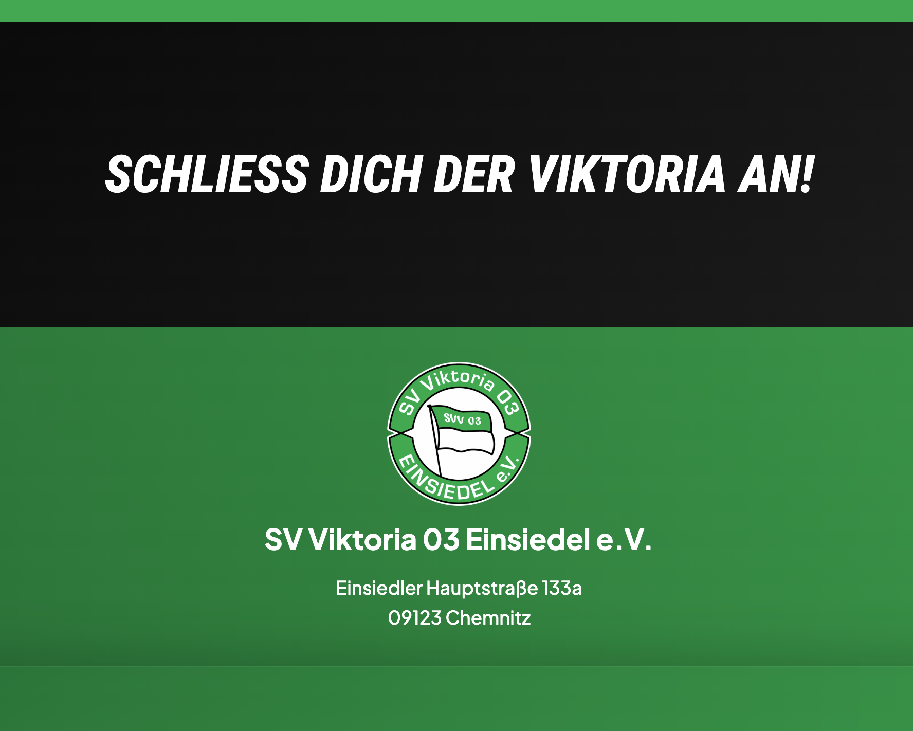 Banner auf der Website